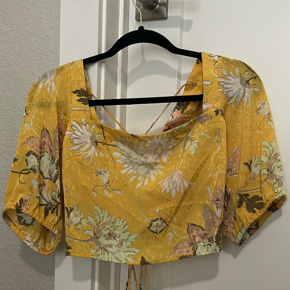 Open back blouse